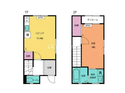 エクセレント12(1LDK/1階)の間取り写真