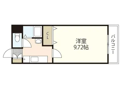 FサンビレッジIII(1K/3階)の間取り写真