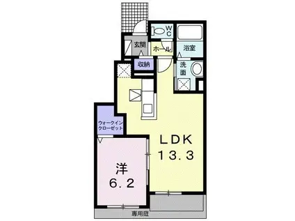メゾン・エトワールV(1LDK/1階)の間取り写真