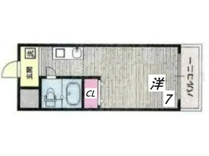 ラ・レジダンス・ド・エリール(1K/3階)の間取り写真