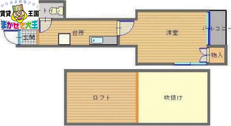 マイプログレス坂本(1K/2階)の間取り写真