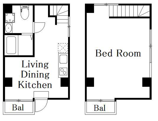 DECOR RESIDENCE田原町(1LDK/5階)の間取り写真