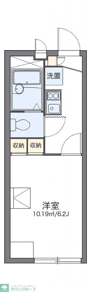 レオパレス希望の丘(1K/1階)の間取り写真