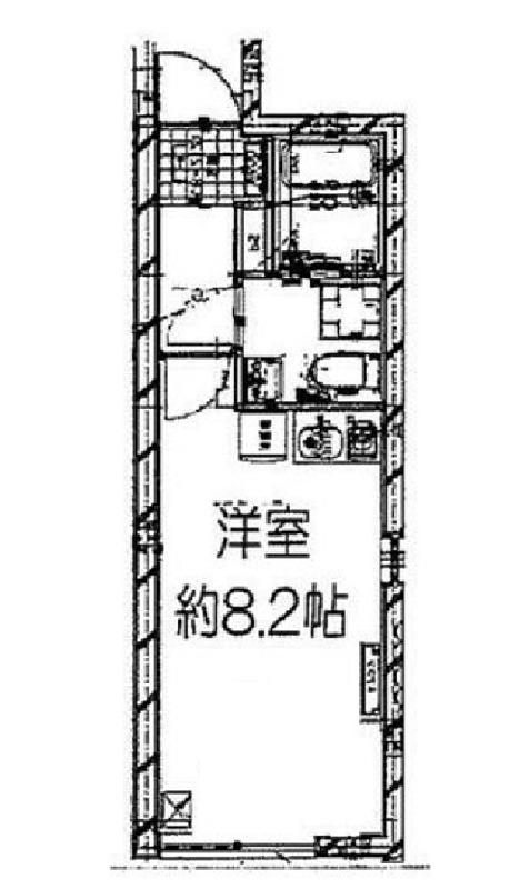 B.E.GRAND清澄白河(ワンルーム/2階)の間取り写真
