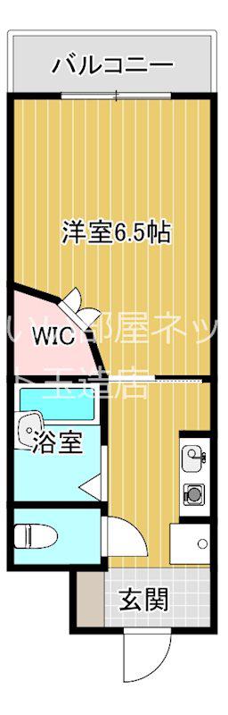 アロンディール(1K/7階)の間取り写真
