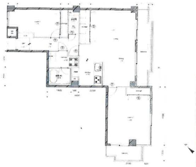 ハーヴェストマンション(2LDK/3階)の間取り写真