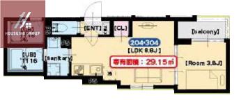 F ASECIA SYLVITE(1LDK/3階)の間取り写真