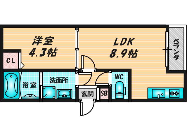 アークティカ小路(1LDK/3階)の間取り写真