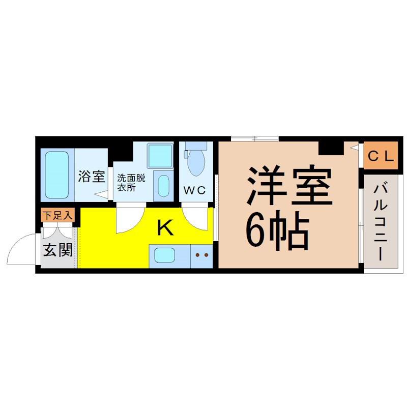 GRAND PREMIERE(1K/3階)の間取り写真