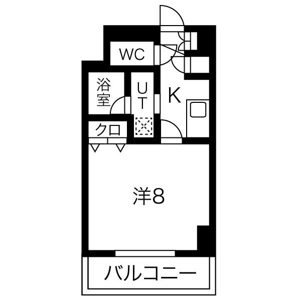 プルミエ志賀本通(1K/5階)の間取り写真