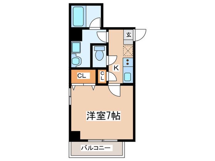 アドバンス茅ヶ崎(1K/4階)の間取り写真