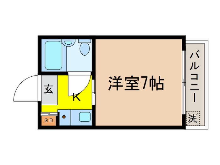 アーバ・ハイツ西早稲田(1K/2階)の間取り写真