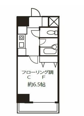 ラフィーネ本郷(1K/3階)の間取り写真