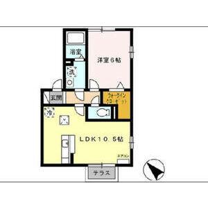 メゾンピコB(1LDK/1階)の間取り写真