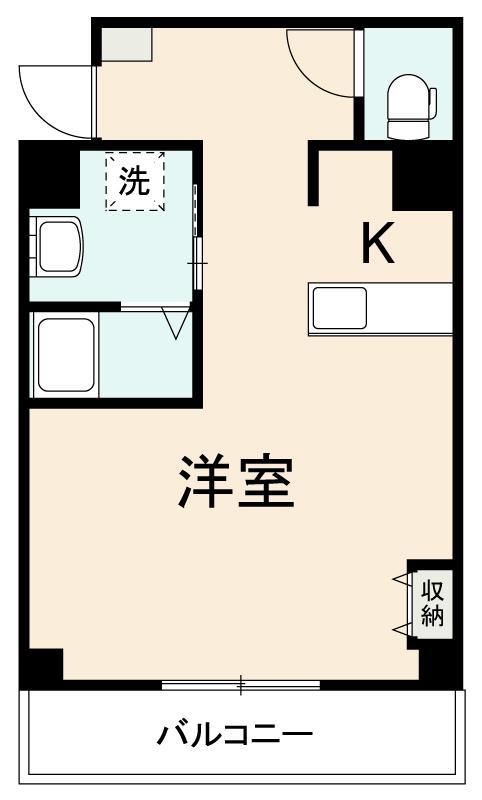 LA SPERANZA(1K/3階)の間取り写真
