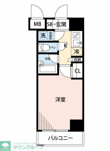 マイナビSTAYステーションフロント大宮(1K/8階)の間取り写真