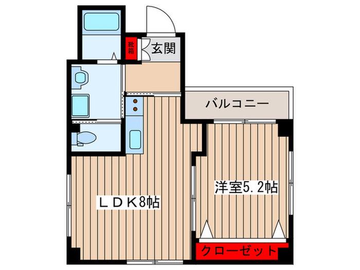 ロイヤルシティニュー赤羽II(1LDK/5階)の間取り写真