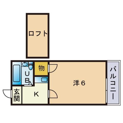 大産曙ビル(1K/3階)の間取り写真