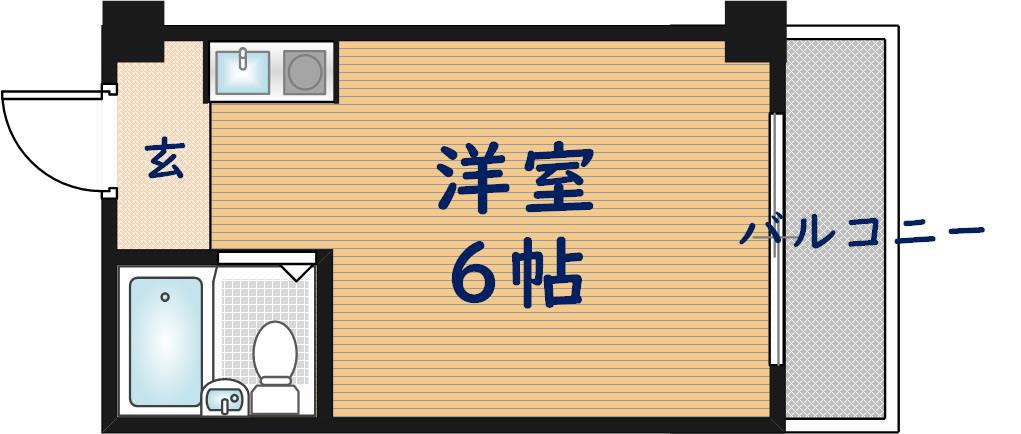 コーポフェルメール(ワンルーム/3階)の間取り写真