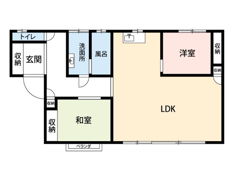 AER21(2LDK/3階)の間取り写真
