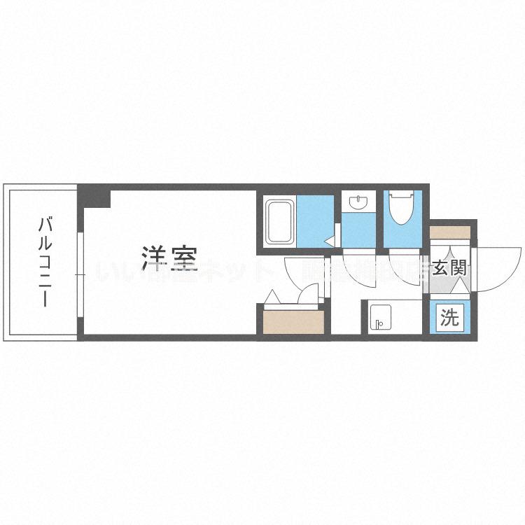 S-RESIDENCE新大阪RISH(1K/10階)の間取り写真