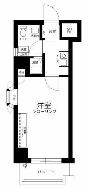 ダイヤモンドメゾン平井(1K/3階)の間取り写真