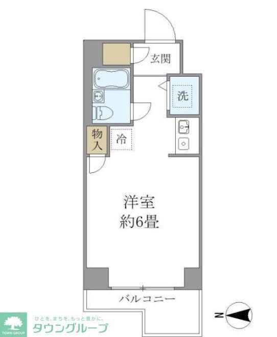 ウィンベル錦糸町第3(ワンルーム/12階)の間取り写真