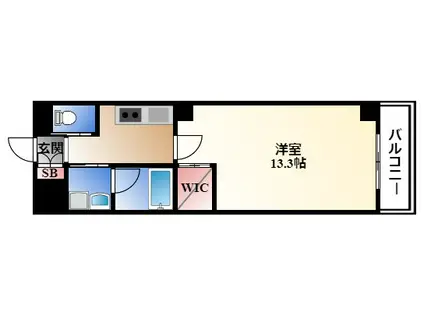 KAYAOSU(1K/2階)の間取り写真