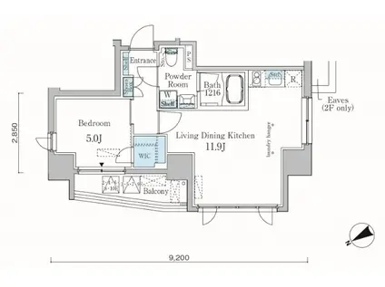 カーサスプレンディッド恵比寿1丁目アネックス(1LDK/9階)の間取り写真