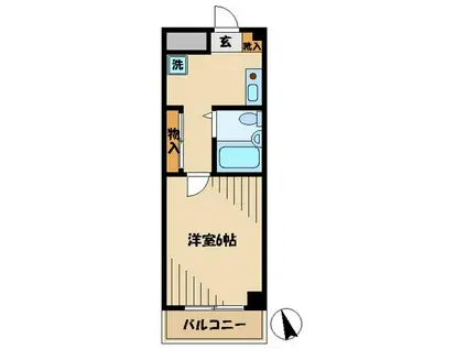 三田クラウンハイツ(1K/3階)の間取り写真