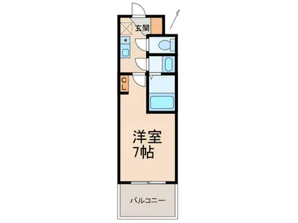 学生会館 UNI E MEAL 和歌山大学前(1K/1階)の間取り写真