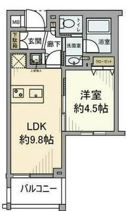 ディアステージ雪が谷大塚 5階階 間取り