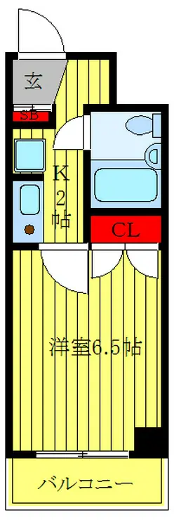 グローリア初穂田端 6階階 間取り