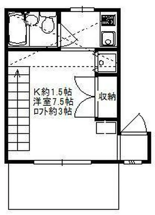 ミカサハイム 1階階 間取り