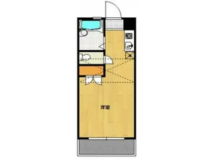 インレット姪浜(ワンルーム/1階)の間取り写真