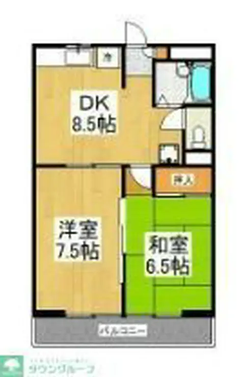 サンライズ百合丘 1階階 間取り