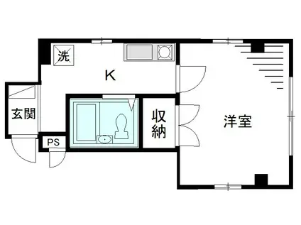 パークサイド本駒込(1K/2階)の間取り写真