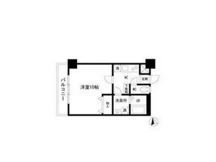 ZUISEI BLD(1K/2階)の間取り写真