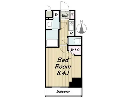 レジディア三軒茶屋III(1K/8階)の間取り写真