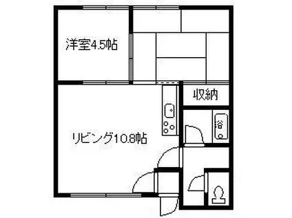 MTマンション(2LDK/2階)の間取り写真