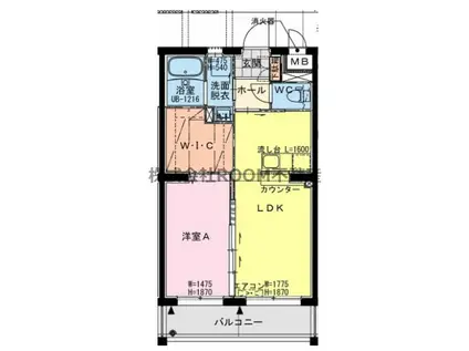 BIJL(1LDK/2階)の間取り写真