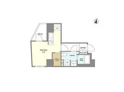 ピュアレジデンス小石川(ワンルーム/4階)の間取り写真