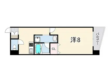 CITYSPIRE神戸元町1(1K/7階)の間取り写真