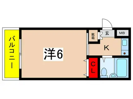 スターホームズ鶴川(ワンルーム/2階)の間取り写真