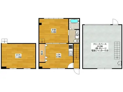 &SPEACE山手町(1LDK/1階)の間取り写真