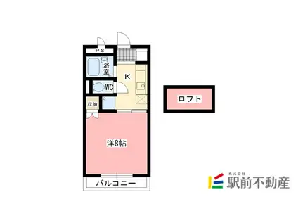 アーバン田代 3(1K/1階)の間取り写真