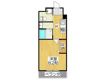 コーポ伊藤(1K/3階)の間取り写真