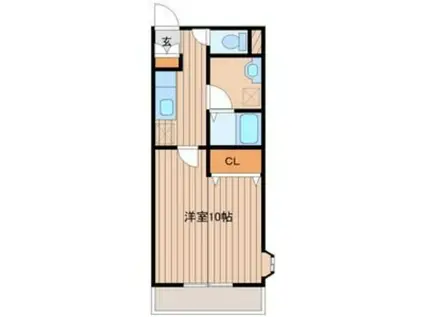 RESIDENZ.S.S(1K/4階)の間取り写真