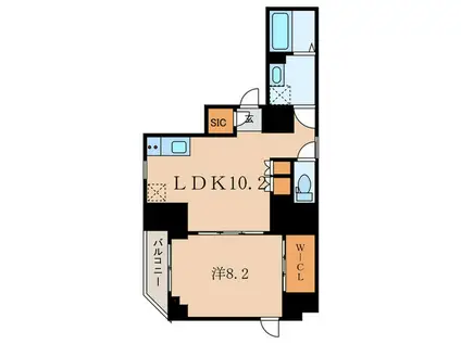 CREAL PREMIER恵比寿(1LDK/4階)の間取り写真