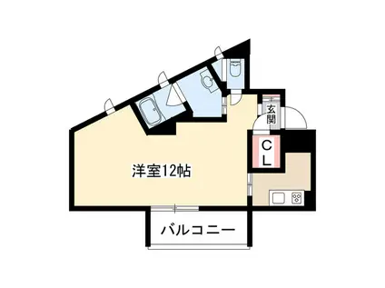 アリエッタ(1K/5階)の間取り写真